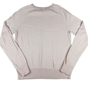Banana Republic Pink Merino‎ Wool Crew Neck Sweater Size Large